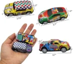 24 pc Mini Cartoon Car Set – রঙিন কার্টুন গাড়ির খেলনা সেট (শিশুদের জন্য) - Image 6