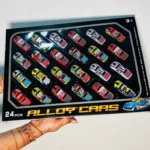 24 pc Mini Cartoon Car Set – রঙিন কার্টুন গাড়ির খেলনা সেট (শিশুদের জন্য) - Image 3