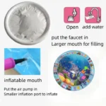 Baby Inflatable Water Play Mat (65cm) – Tummy Time Activity Mat for Babies - Image 3