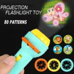 Mini Projector Kids Projection Flashlight Torch Toy with 24 Picture Slides | Educational Story Projector for Kids - Image 5